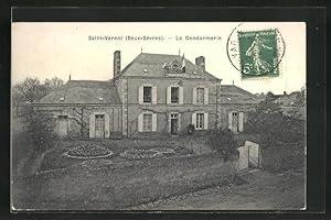 Carte postale Saint-Varent, La Gendarerie