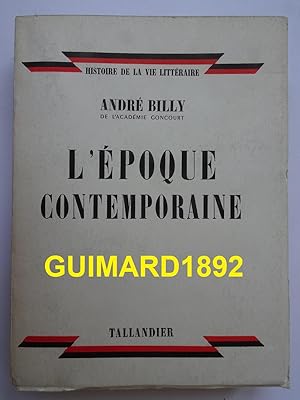 L'Époque contemporaine