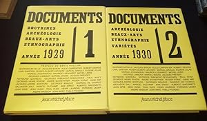 Revue Documents - Archéologie - Beaux Arts - Ethnographie - Variétés - Années 1929 & 1930 - Réimp...