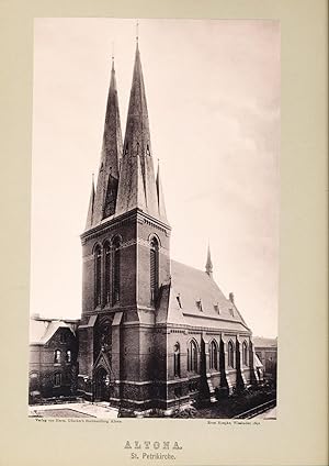 Altona St. Petrikirche . Fotografie Ernst Roepke, Wiesbaden 1892