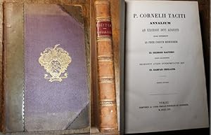 Imagen del vendedor de P. Cornelii Taciti, Annalium ab excessu divi augusti quae supersunt ad fidem codicum mediceorum ab Io. Georgio Baitero denuo excussorum recensuit atque interpretatus est Io. Gaspar Orellius. Opera Volumen I. a la venta por Antiquariat im OPUS, Silvia Morch-Israel