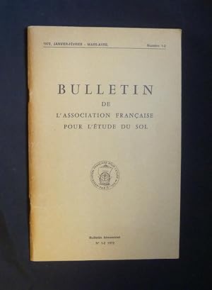 Imagen del vendedor de Bulletin bimestriel de l'association franaise pour l'tude du sol- numro 1-2 1972 a la venta por Abraxas-libris