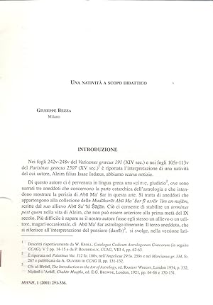 Immagine del venditore per UNA NATIVITA A SCOPO DIDATTICO (EXTRAIDO ORIGINAL DEL AO 2001, ESTUDIO COMPLETO TEXTO INTEGRO) venduto da Libreria 7 Soles