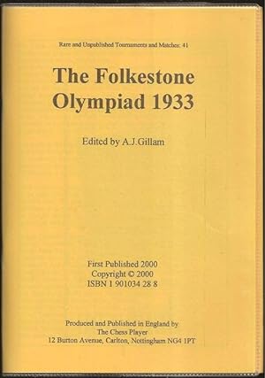 Immagine del venditore per The Folkestone Olympiad 1933 venduto da The Book Collector, Inc. ABAA, ILAB