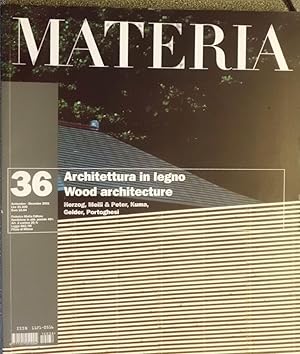 Imagen del vendedor de Materia. Architectural Magazine December 2001. No. 36 a la venta por Hanselled Books