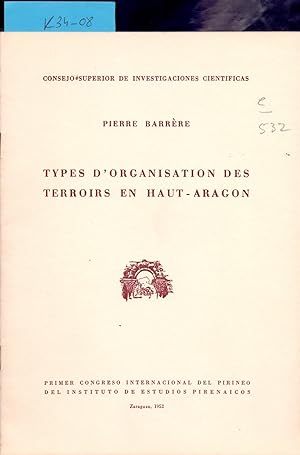 Imagen del vendedor de TYPES D'ORGANISATION DES TERROIRS EN HAU-ARAGON a la venta por Libreria 7 Soles