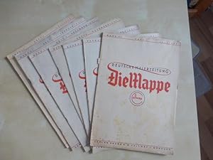 - Deutsche Malerzeitung . Konvolut von 7 Heften 1937 / 1938 mit 4 beiliegenden Faltbogen