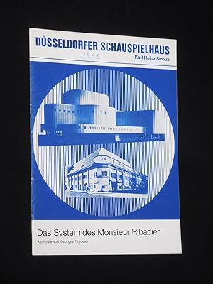 Immagine del venditore per Programmheft Dsseldorfer Schauspielhaus 1968/69. DAS SYSTEM DES MONSIEUR RIBADIER von Feydeau. Insz.: Edgar Walther, Ausstattung: Pit Fischer. Mit Waldemar Schtz, Veronika Bayer, Alf Pankarter, Wolfgang Jarnach, Susanne Flury, Dieter Wernecke venduto da Fast alles Theater! Antiquariat fr die darstellenden Knste