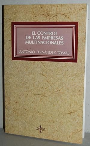 Image du vendeur pour EL CONTROL DE LAS EMPRESAS MULTINACIONALES mis en vente par Fbula Libros (Librera Jimnez-Bravo)