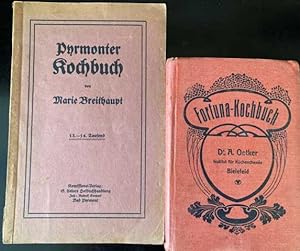 Pyrmonter Kochbuch (Deckeltitel). Kochvorschriften für süße Speisen, Backwerk und Marmeladen. 13....