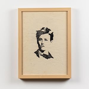 Image du vendeur pour Portrait of Arthur Rimbaud; Silkscreen on Rice Paper; Ira Cohen & Angus Maclise for the Spirit Catcher Bookshop, Kathmandu mis en vente par Mast Books