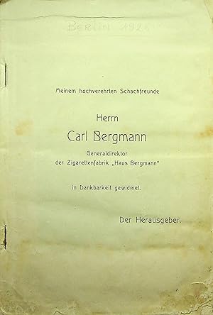 INTERNATIONALES SCHACHTURNIER DER FREIEN SCHACHVEREINIGUNG ZU BERLIN 1926