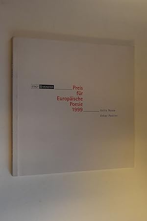Imagen del vendedor de Mnster (Westf): Preis fr europische Poesie; Teil: 1999., Gellu Naum, Oskar Pastior a la venta por Antiquariat Biebusch