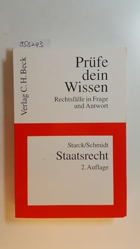 Seller image for Staatsrecht for sale by Gebrauchtbcherlogistik  H.J. Lauterbach
