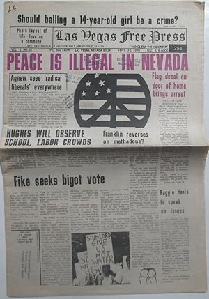 Las Vegas Free Press. Sept 30, 1970. Vol. 1. No. 38