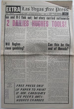 Las Vegas Free Press. Sept 9, 1970. Vol. 1. No. 36