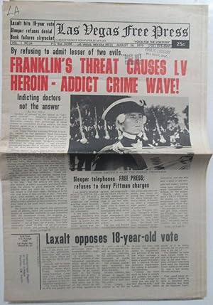 Las Vegas Free Press. August 26, 1970. Vol. 1. No. 34