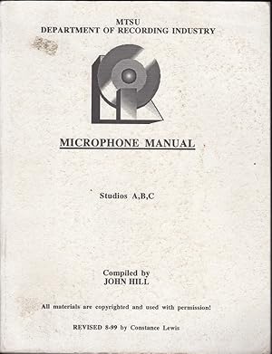 MICROPHONE MANUAL: STUDIOS A,B,C