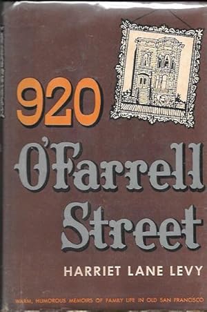 Immagine del venditore per 920 O' Farrell Street venduto da Borderlands Book Store