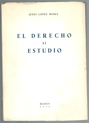 Immagine del venditore per EL DERECHO AL ESTUDIO venduto da Librera Dilogo