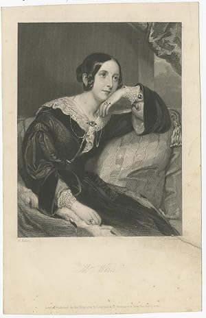 Antique Portrait of Mrs. White by Robinson (1840)