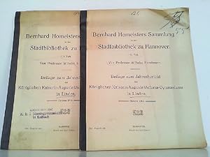 Bernhard Homeisters Sammlung in der Stadtbibliothek zu Hannover Teil 1 und 2 in 2 Heften komplett.