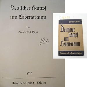 Bild des Verkufers fr Deutscher Kampf um Lebensraum. Nationalpolitische Bcherei Heft 1, herausgegeben von Dr. Friedrich Hiller zum Verkauf von Galerie fr gegenstndliche Kunst