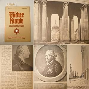 Seller image for Bcherkunde. Organ des Amtes Schrifttumspflege bei dem Beauftragten des Fhrers fr die gesamte geistige und weltanschauliche Erziehung der NSDAP. und der Reichsstelle zur Frderung des deutschen Schrifttums. Ausgabe B mit Gutachtenanzeiger. 8. Folge 1936, 3. Jahrgang * F r i e d r i c h d e r G r o  e for sale by Galerie fr gegenstndliche Kunst