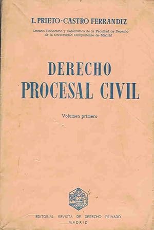 Imagen del vendedor de DERECHO PROCESAL CIVIL. 2 Tomos a la venta por Librera Torren de Rueda