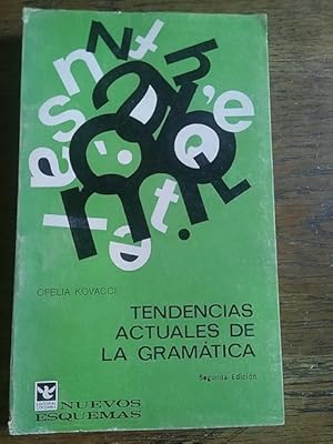 Imagen del vendedor de TENDENCIAS ACTUALES DE LA GRAMTICA a la venta por Librera Pramo