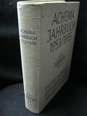 Bild des Verkufers fr Achema Jahrbuch Jahrgang 1953/55. Berichte ber Stand und Entwicklung des chemischen Apparatewesens. zum Verkauf von Kunsthandlung Rainer Kirchner