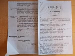 1846 Kundmachung - Bauordnung für die Städte Linz und Salzburg