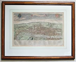 Bild des Verkufers fr A View of London about the Year 1560. Reduced to this Size from a Large Print in the collection of Sir Hans Sloane Bart. 1738. zum Verkauf von Angelika C. J. Friebe Ltd. - MapWoman