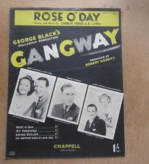 Seller image for Rose O'Day (from) George Black's Palladium Production 'Gangway' for sale by BRIMSTONES