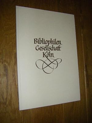 Erstes Kölner Bibliophilen Bulletin. Letzte Teestundenfolge 2009 - 2010