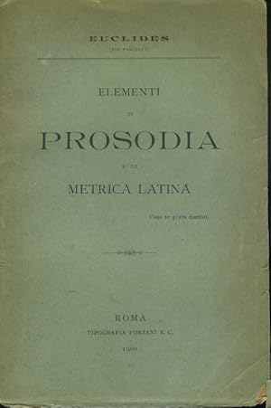 Elementi di prosodia e di metrica latina