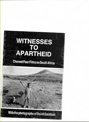Seller image for Witnesses to Apartheid for sale by Redruth Book Shop
