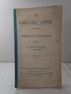 De Liquore Amnii Dissertatio Inauguralis