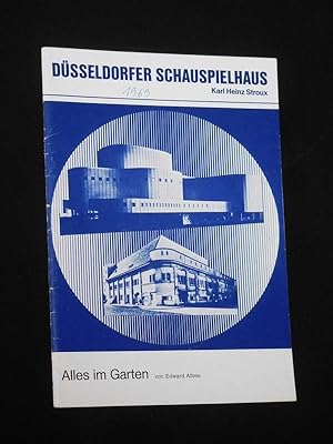 Bild des Verkufers fr Programmheft Dsseldorfer Schauspielhaus 1968/69. ALLES IM GARTEN nach Cooper von Albee. Insz.: Werner Kraut, Bhnenbild: Pit Fischer. Mit Gunther Malzacher, Nicole Heesters, Olaf Kreutzenbeck, Joachim Peters, Eva Bttcher, Dom de Beern, Elvira Hofer, Uli Eichenberger, Dorothea Kaiser, Richard Elias, Ulrike Just zum Verkauf von Fast alles Theater! Antiquariat fr die darstellenden Knste