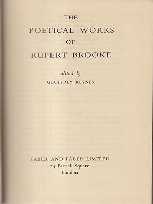 Immagine del venditore per The poetical works of Rupert Brooke venduto da Librodifaccia