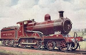 North Staffordshire Railway 4-4-0 No 86 Express Train Postcard