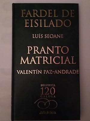 Seller image for Fardel de eisilado/ Pranto matricial for sale by Libros Nakens