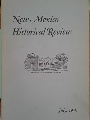 Imagen del vendedor de NEW MEXICO HISTORICAL REVIEW - Vol 24 no 3 - July 1949 a la venta por hcmBOOKS