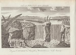 Kupferstich: The Great Cataract or Waterfall of Niagara in North America