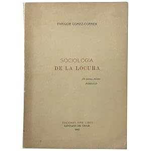 Imagen del vendedor de Sociologa de la locura a la venta por Downtown Brown Books