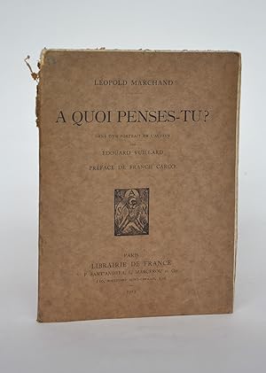 Image du vendeur pour A Quoi Penses-tu ? mis en vente par Librairie Raimbeau