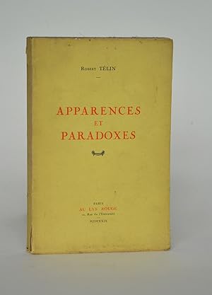 Seller image for Apparences et Paradoxes for sale by Librairie Raimbeau