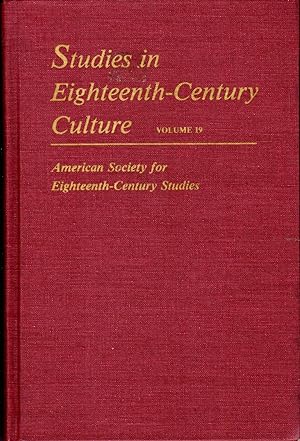 Seller image for Studies in Eighteenth-Century Culture: Volume 19 for sale by Dorley House Books, Inc.