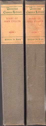 Imagen del vendedor de The Diary of John Evelyn (2 volumes) (Universal Classics Library Series) a la venta por Dorley House Books, Inc.
