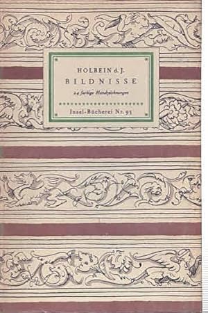 Bild des Verkufers fr Bildnisse. 24 farbige Handzeichnungen (IB 95). Mit einem Geleitwort von Wilhelm Waetzoldt. Bildauswahl durch den Herausgeber und Detlev v. Einsiedel. 162.-211. Tsd. zum Verkauf von Antiquariat & Buchhandlung Rose